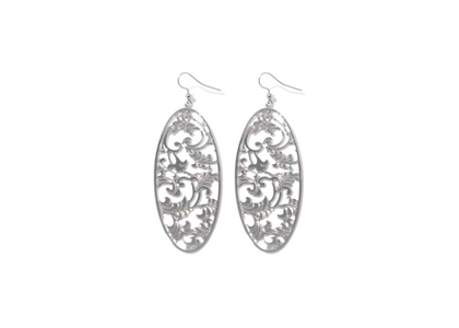 Rhodium Plated | Chandelier Earrings